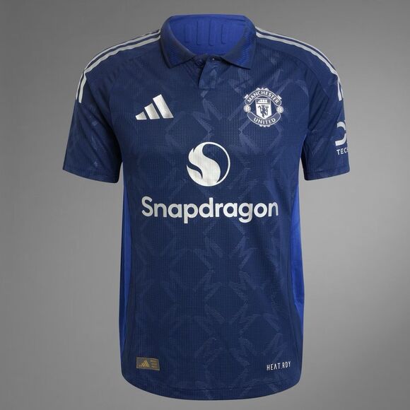 Adidas Manchester United Away 24/25 Men’s Size XL Blue Authentic Soccer Jersey - Picture 2 of 9